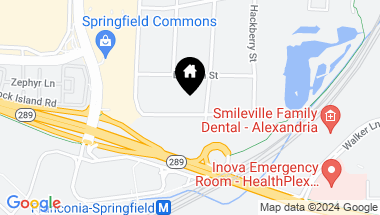 Map of 6440 Melia St, Springfield VA, 22150