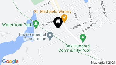 Map of 107 W Maple Ave, Saint Michaels MD, 21663