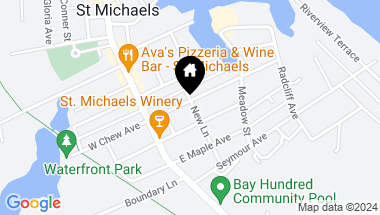 Map of 114 E Chew Ave, Saint Michaels MD, 21663