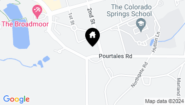 Map of 6 Pourtales Road, Colorado Springs CO, 80906