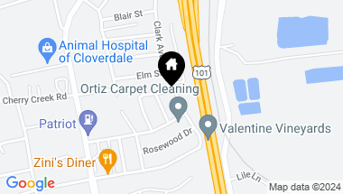 Map of 142 Allen Ave, Cloverdale CA, 95425