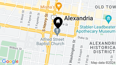 Map of 221 S Alfred St S, Alexandria VA, 22314