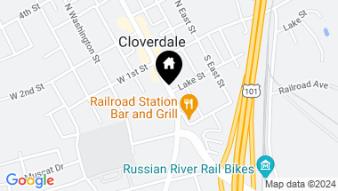 Map of 213 S Cloverdale Blvd, Cloverdale CA, 95425