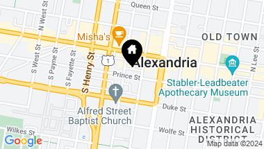 Map of 811 Prince Street , Alexandria VA, 22314