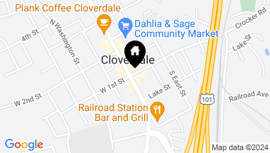 Map of 102 S Cloverdale Blvd, Cloverdale CA, 95425