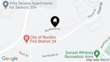 Map of 5349 Northcliff Drive, Rocklin CA, 95765