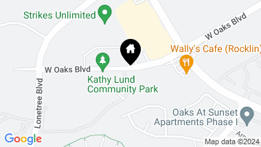 Map of 6041 W Oaks Boulevard, Rocklin CA, 95765