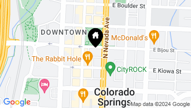 Map of 117 E Bijou Street 204, Colorado Springs CO, 80903