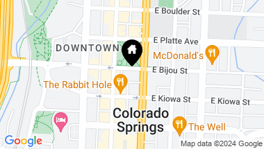 Map of 117 E Bijou Street Unit: 204, Colorado Springs CO, 80903