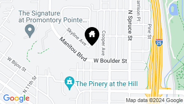 Map of 409 N Chestnut St, Colorado Springs CO, 80905