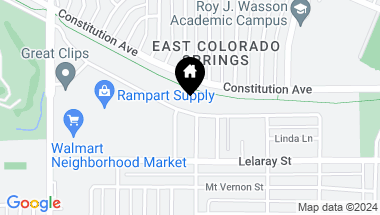 Map of 2220 E La Salle Street, Colorado Springs CO, 80909