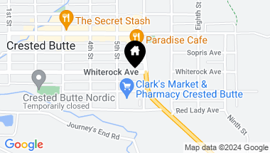 Map of 607 Sixth Street, Crested Butte CO, 81224
