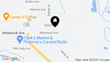 Map of 817 Whiterock Avenue, Crested Butte CO, 81224