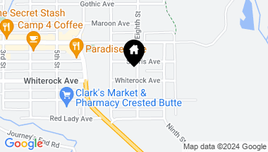 Map of 729 Whiterock Avenue, Crested Butte CO, 81224