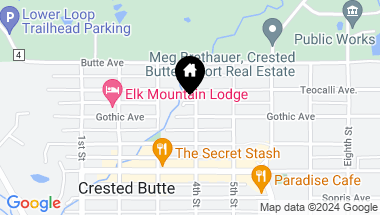 Map of 113 Fourth Street, Crested Butte CO, 81224