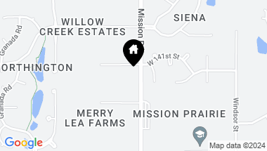 Map of 3901 W 141st Drive, Leawood KS, 66224