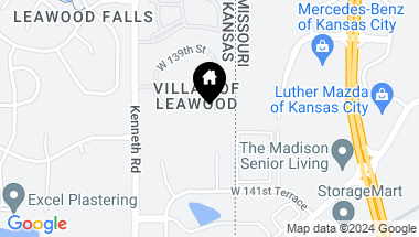 Map of 13952 Kenneth Court, Leawood KS, 66224
