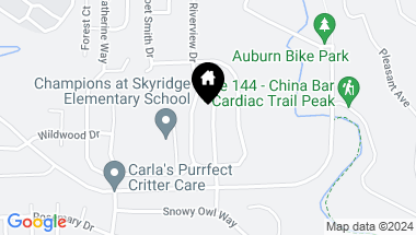 Map of 550 Riverview Drive, Auburn CA, 95603
