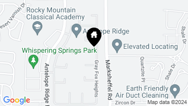 Map of 4517 Gray Fox Heights, Colorado Springs CO, 80922