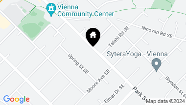 Map of 607 Park St SE, Vienna VA, 22180