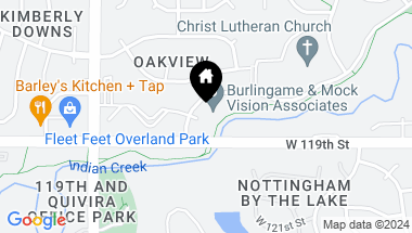 Map of 11520 W 119th Street, Overland Park KS, 66213