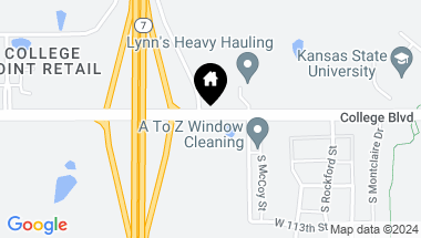 Map of SEC K-7 & College Boulevard, Olathe KS, 66061