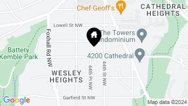 Map of 4433 Cathedral Ave NW, Washington DC, 20016