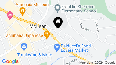 Map of 1404 McLean Mews Ct, Mc Lean VA, 22101