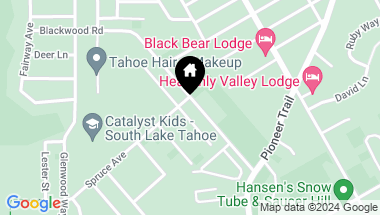 Map of 3546 Spruce Avenue, South Lake Tahoe CA, 96150