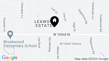 Map of 2430 W 103rd Street, Leawood KS, 66206