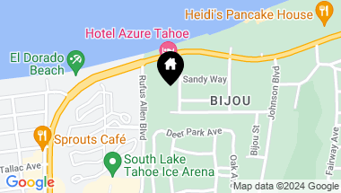Map of 1050 Fremont Avenue, South Lake Tahoe CA, 96150