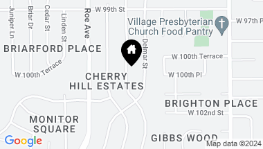 Map of 10041 El Monte Street, Overland Park KS, 66207