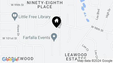 Map of 9812 ENSLEY Lane, Leawood KS, 66206