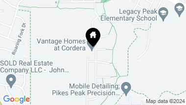 Map of 8542 Noreen Falls Drive, Colorado Springs CO, 80924