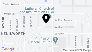 Map of 9119 Alhambra Street, Prairie Village KS, 66207
