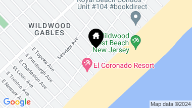 Map of 428 E Toledo Avenue, Wildwood Crest NJ, 08260