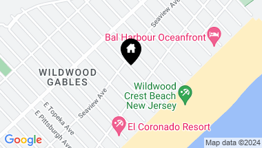 Map of 306 E Monterey Avenue, Wildwood Crest NJ, 08260