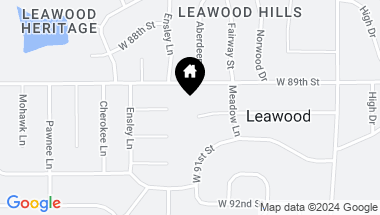 Map of 2816 W 90th Street, Leawood KS, 66206