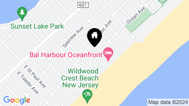 Map of 7504 Ocean Avenue Unit: 104, Wildwood Crest NJ, 08260