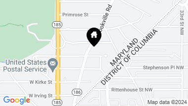 Map of 105 E Melrose St, Chevy Chase MD, 20815