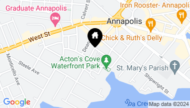 Map of 54 Franklin St, Annapolis MD, 21401