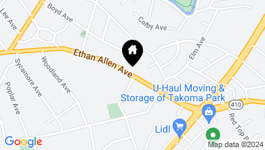 Map of 436 Ethan Allen Ave, Takoma Park MD, 20912