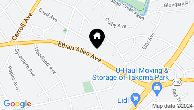Map of 430 Ethan Allen Ave, Takoma Park MD, 20912