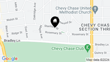 Map of 4119 Rosemary St, Chevy Chase MD, 20815