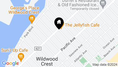 Map of 6003 New Jersey Avenue, Wildwood Crest NJ, 08260