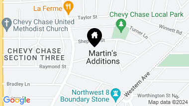 Map of 3419 Cummings Ln, Chevy Chase MD, 20815