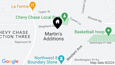 Map of 3417 Cummings Ln, Chevy Chase MD, 20815