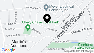 Map of 3201 Winnett Rd, Chevy Chase MD, 20815