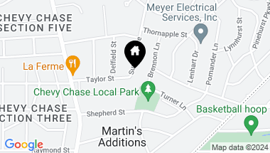 Map of 7201 Summit Ave, Chevy Chase MD, 20815