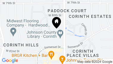 Map of 38 Compton Court, Prairie Village KS, 66208